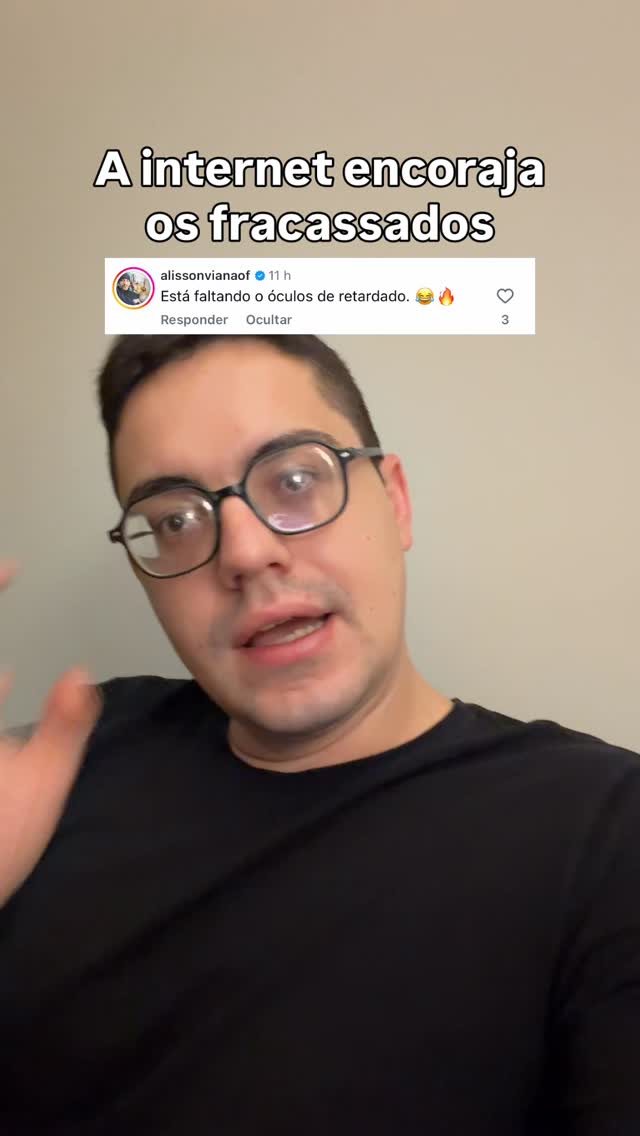 A internet encoraja quem é fracassado. @afonsomolina