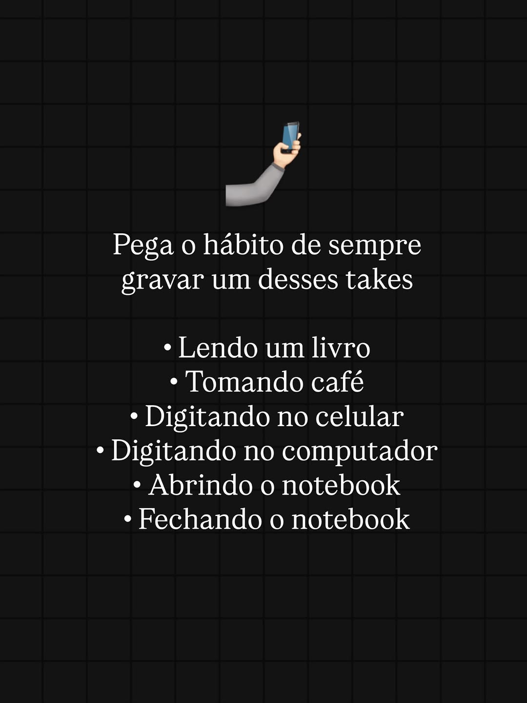 Os reels curtos funcionam, eu já peguei 40k+ de seguidores apenas com essa estratégia. 

Crie conteúdos com essa estratégia com temas que sua audiência procura, preenche o gancho e descreve na legenda, simples assim. 

Para mais conteúdos simples e preguiçosos que funcionam, segu