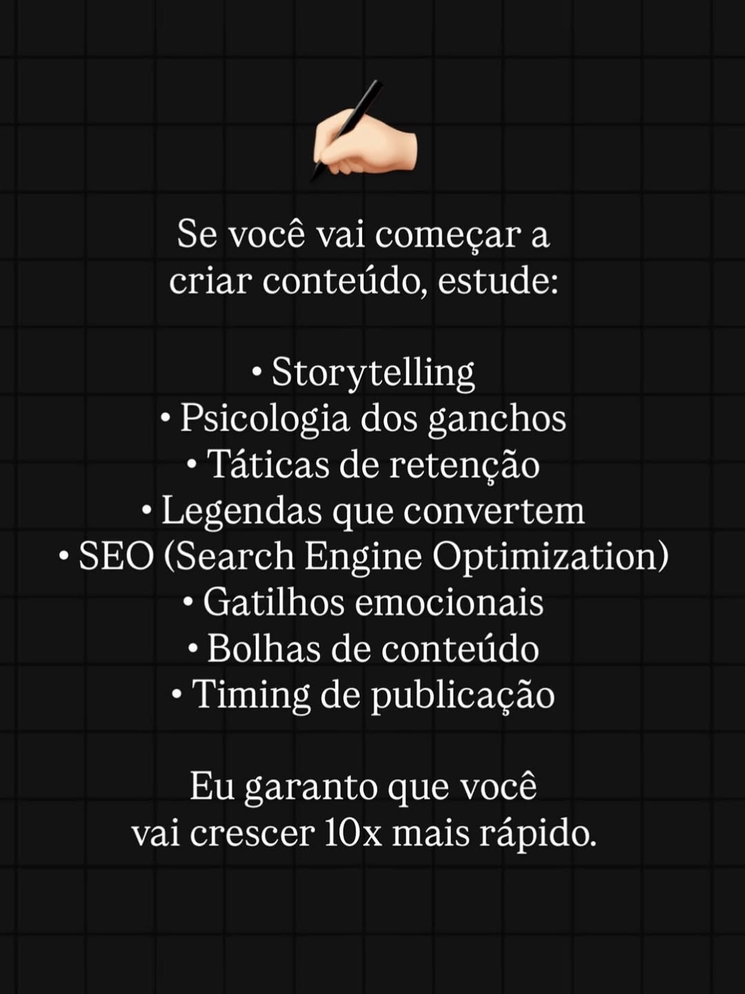 Comente “PREGUIÇA” que eu te envio o template que reduziu meu tempo de criação de conteúdo em 80%.