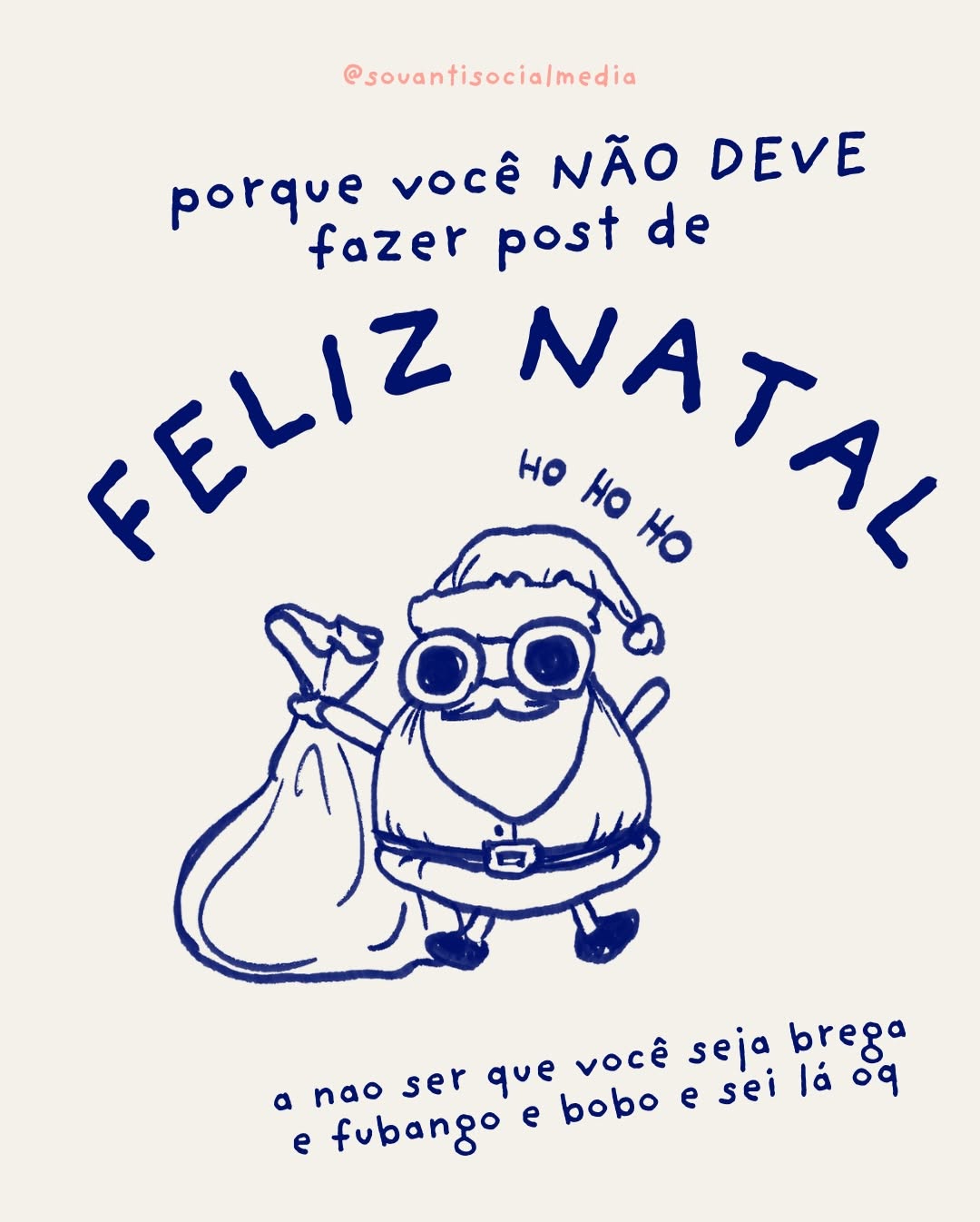 feliz natal bla bla bla não sei mais oq 

#mkt #marketing #natal #socialmedia #antisocialmedia